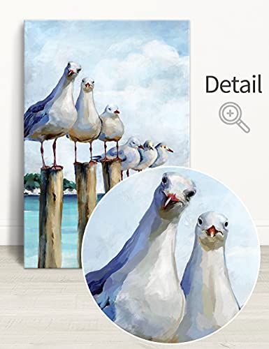 SUMGAR-Ocean-Wall-Art-Coastal-Sea-Bird-Artwork-Framed-Prints-Wall-Decor-Teal-Beach-Canvas-Paintings-for-Bathroom-Bedroom-Living-Room-Decor-16×24 SUMGAR Ocean Wall Art Coastal Sea Bird Artwork Framed Prints Wall Decor Teal Beach Canvas Paintings for Bathroom Bedroom Living Room Decor 16×24