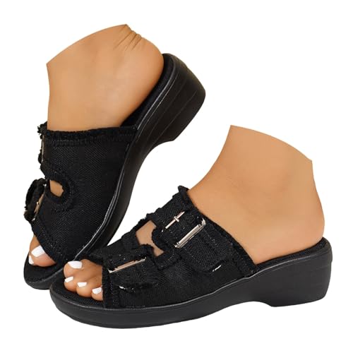 Mules à talons clairs antidérapantes pour un confort estival absolu