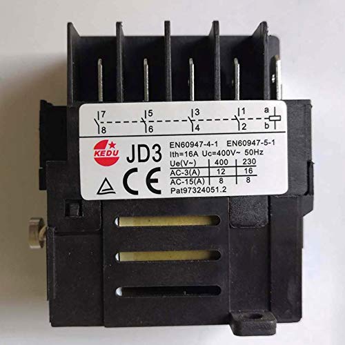 Relé interruptor electromagnético KJD11 con protección de bajo voltaje y 5NO para 400V 2