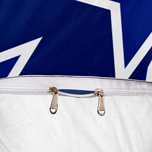 Housse de couette et 2 taies bleu étoilé pour un sommeil doux