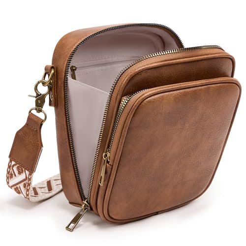 Image of Small Crossbody Bag for Women with Card Slots Vegan Leather Messenger Bag Men Wallet, Cross Body Anti-theft Shoulder Purse