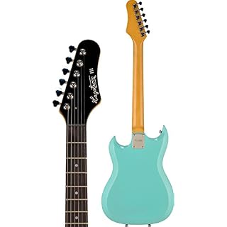 Hagstrom HIII-3SB Guitare électrique 6 cordes avec corps solide Sunburst Aged Sky Blue - Les Beatles, Paul McCartney, John Lennon, RIngo Starr, George Harrison Hagstrom HIII-3SB Guitare électrique 6 cordes avec corps solide Sunburst Aged Sky Blue – Image 4