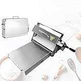 GAYAYAS Faltbare Teigrollmaschine, manuelle Teigrollmaschine zum Ausrollen von Croissants, Fondant, Pizza, Gebäck, Ausrollmaschine für den Tisch,Commercial
