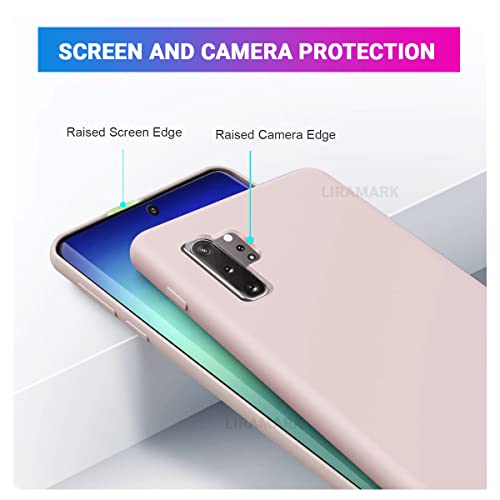 Image of LIRAMARK Liquid Silicone Soft Back Cover Case for Samsung Galaxy Note 10 Plus /Note 10+ (Pink)