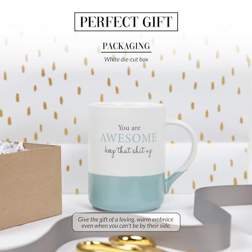 Taza de café de cerámica 18 oz Pavilion Gift Company miniatura 3