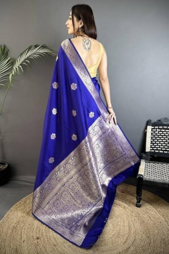 SGF11 Women's Kanjivaram Pure Soft Silk Saree With Unstitched Blouse Piece product image 3