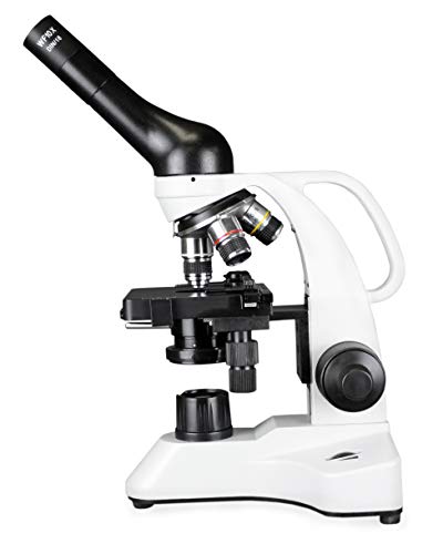 Vision Scientific VME0006-100-RC-E2 LED Cordless Microscope, 40-2000X Magnification, LED Illumination with Light Intensity Control,1.25 N.A Abbe Condenser, Built-in Mechanical Stage