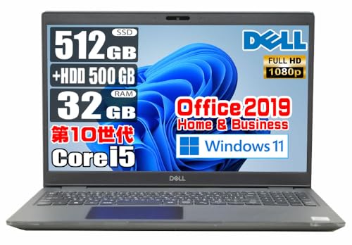 �y�����ςݕi�z ��10���� Core i5 10210U / ������ 32GB / SSD 512GB + HDD500GB / MS Office 2019 / �t��HD/�e���L�[/web�J����/WiFi/���w�h���C�u�񓋍�/Windows 11 / �I