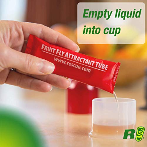 RESCUE! Fruit Fly Trap – Reusable, Includes Liquid Bait Attractant - Thumbnail 6