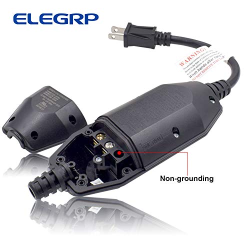 ELEGRP G1215CA2 Auto Reset Inline GFCI Replacement Plug Assembly 15 Amp