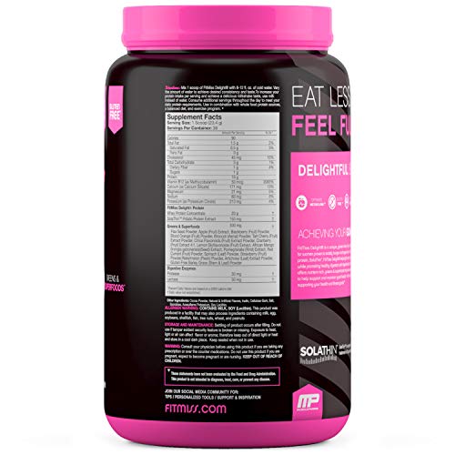 FitMiss Delight Protein Powder, Nutritional Shake, Chocolate Delight, 2 Pounds, 38 Servings