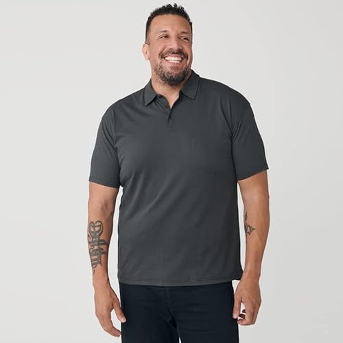 True Classic Polo Shirts For Men, Premium Fitted Golf Shirts For Men And Mens Polo Shirts Short Sleeve. Carbon, Xxl #TOP3