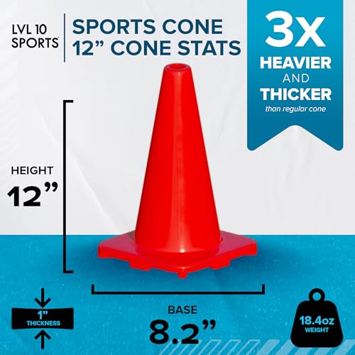 LVL10 Pro Training Cones - 12