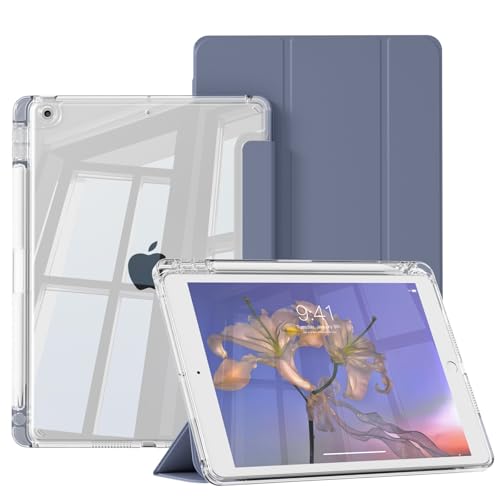 Coque iPad 7e génération lavande pour travailler en terrasse