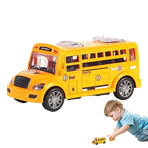 Brinquedo de ônibus escolar para crianças,Veículos Inerciais Brinquedos para Crianças - Veículos por