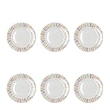 Quid California Set 6 Platos Llanos Porcelana 23cm Porcelana