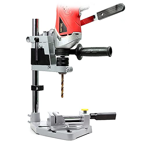 Support De Perceuse Avec Étau Pince D'établi Support De Perceuse À Colonne Avec Base Solide,Universel Robuste Outil De Réparation D'établi De Support De Foret De Bureau Pour Percer Cover