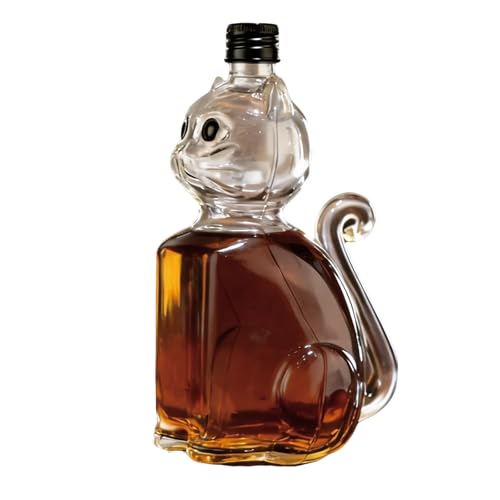Bouteille de whisky scellée en forme de chat pour présentation de table de salon - 2