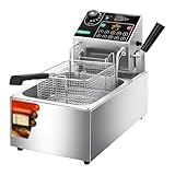Friggitrice Elettrica In Acciaio Inossidabile Da 6 Litri, Temperatura Regolabile Da 50 A 200 °c...