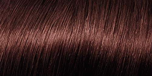 Close-up of hair colored with Antigua 5.25 Iced Chocolate Brown, showing the rich, deep brown shade.
