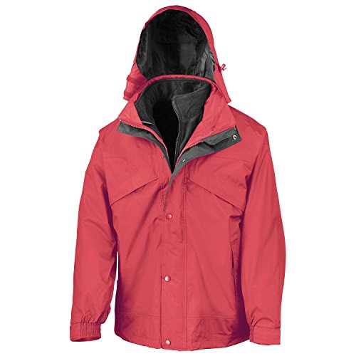 3 in 1 Removable Fleece Waterproof Windproof Mens Rain Jacket4