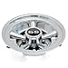10L0L Golf Cart SS Wheel Covers Hub Caps for EZGO, Club Car, Yamaha - 8 Inch Snap-on Installation, Chrome, Set of 4