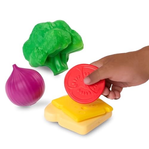 image for B. toys – Foodie Fun – Pretend Play Food & Board Book Set – 32 P