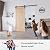 EaseLife 36in x 80in Sliding Barn Door with 6.6FT Barn Door Hardware Kit & Handle Included,Easy Install,DIY Assemblely,Apply to Interior Rooms & Storage Closet,K-Frame