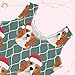 Aflyko Christmas Little Girl Gymnastics Leotard with Shorts Beagle Dogs Santa Hat One-Piece Activewear Soft Stretchy Tank Tops Fun Fashion Dance Outfit 7-8T