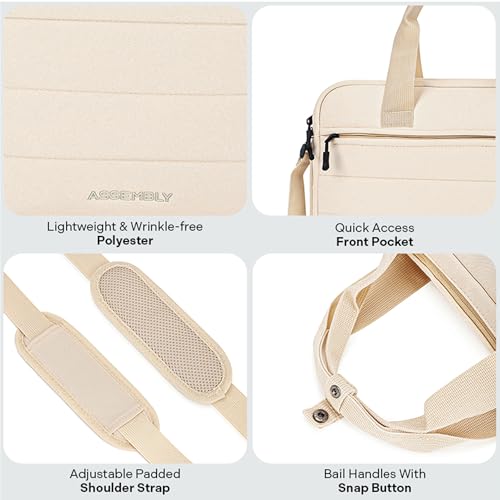 Image of Assembly Messenger Bag with Sleek Construction & Laptop Protection, Water-Resistant Laptop Bag for Office & Commuting