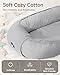 Baby Lounger Pillow, Adjustable Baby Lounger for Newborn 0-24 Months, Breathable & Soft Infant Lounger, Tummy Time Baby Lounger for Home and Travel, Baby Girls & Boys Babies Stuff, Grey