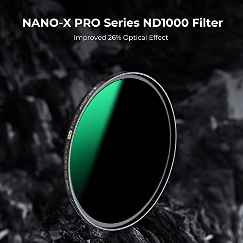 K&F Concept 82Mm Nd1000 (10-Stop Fixed Neutral Density Filter) Nd Lens Filter With 36 Multi-Layer Coatings, High Definition Camera Lens Filter (Nano-X Pro Series) #TOP1