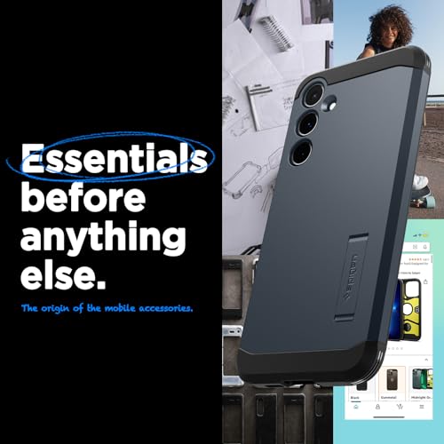 Coque Samsung Galaxy A55 5G Spigen Tough Armor Ardoise Métallisée