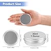 Opvixi Tins 12 Pack, 1 Ounce Salve Tins with Lids, Small Metal Aluminum Tin Jar Refillable Containers, Round Tin Travel Cosmetic Containers with Screw Lids, Tin Can for Salve, Balm, Lip Balm, Cream #1