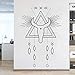 AGiuoo Mandala Shaman Yoga Pared calcomanía Ventana Pegatina Ying Yang Flor de Loto meditación Estudio hindú decoración Papel Tapiz extraíble 57x86cm