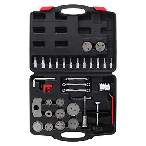 Abn Disc Brake Service Set - 32Pc Universal Disc Brake Caliper Compression Tool Set For Pad Piston And Line Adjustment #TOP5