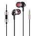 MATEDSOUS Earphones with Microphone Extra Bass Earbuds Stallionx-1 Comfortable in Ear Headphones Noise Cancelling earphones HD Stereo Wired Metal Headset Gold Plated 3.5mm Plug Premium Giftbox Package