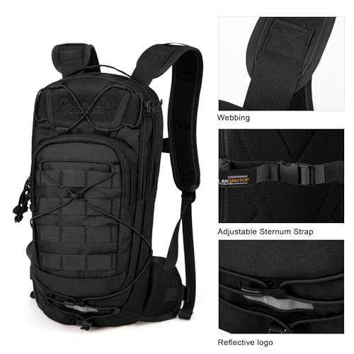 Sac à dos de vélo 10l compact avec compartiment poche à eau intégré