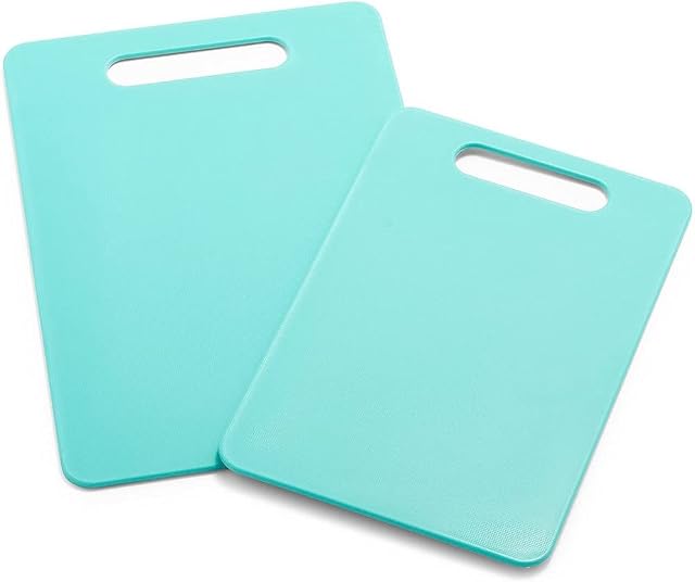 GreenLife 2 Piece Cutting Board Kitchen Set, Dishwasher Safe, Extra Durable, Turquoise