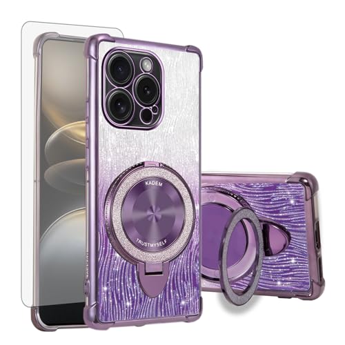 Coque iPhone 15 Pro évitez les rayures grâce à la protection verre trempé violette