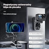 TELESIN Magnetyczny klips do plecaka GoPro Hero 11, 10, 9, 8, 7, 6, Insta360 ONER, DJI OSMO Action 3, YI, z obrotowym o 360°, uchwyt do kamery sportowej