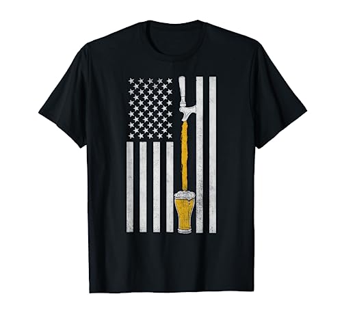 USA US American Flag Beer Craft Brewery Brewer Craft Beer T-Shirt for Women Men