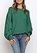 Mafulus Women's Oversized Crewneck Sweater Batwing Puff Long Sleeve Cable Slouchy Pullover Jumper Tops