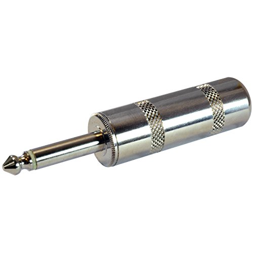 Gls Audio 1/4" Jumbo Plugs For Speaker Cables, Patch Cables, Snakes - Ts Male Mono 1/4 Inch Phono 6.3Mm Phone Plug Bulk - 4 Pack #TOP1