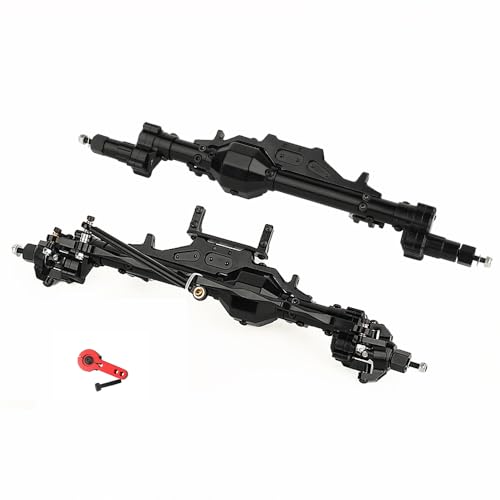 RZXYLRC CNC Metal Complete Front Rear Portal Axle for 1/10 R