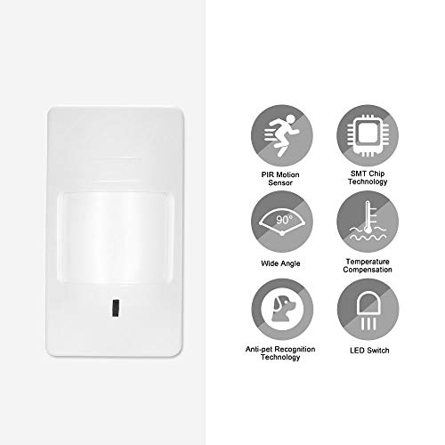 Ajcoflt Anti-Pet PIR Sensor De Movimento Alarme Com Fio Duplo Detector Infravermelho Pet Imune Para