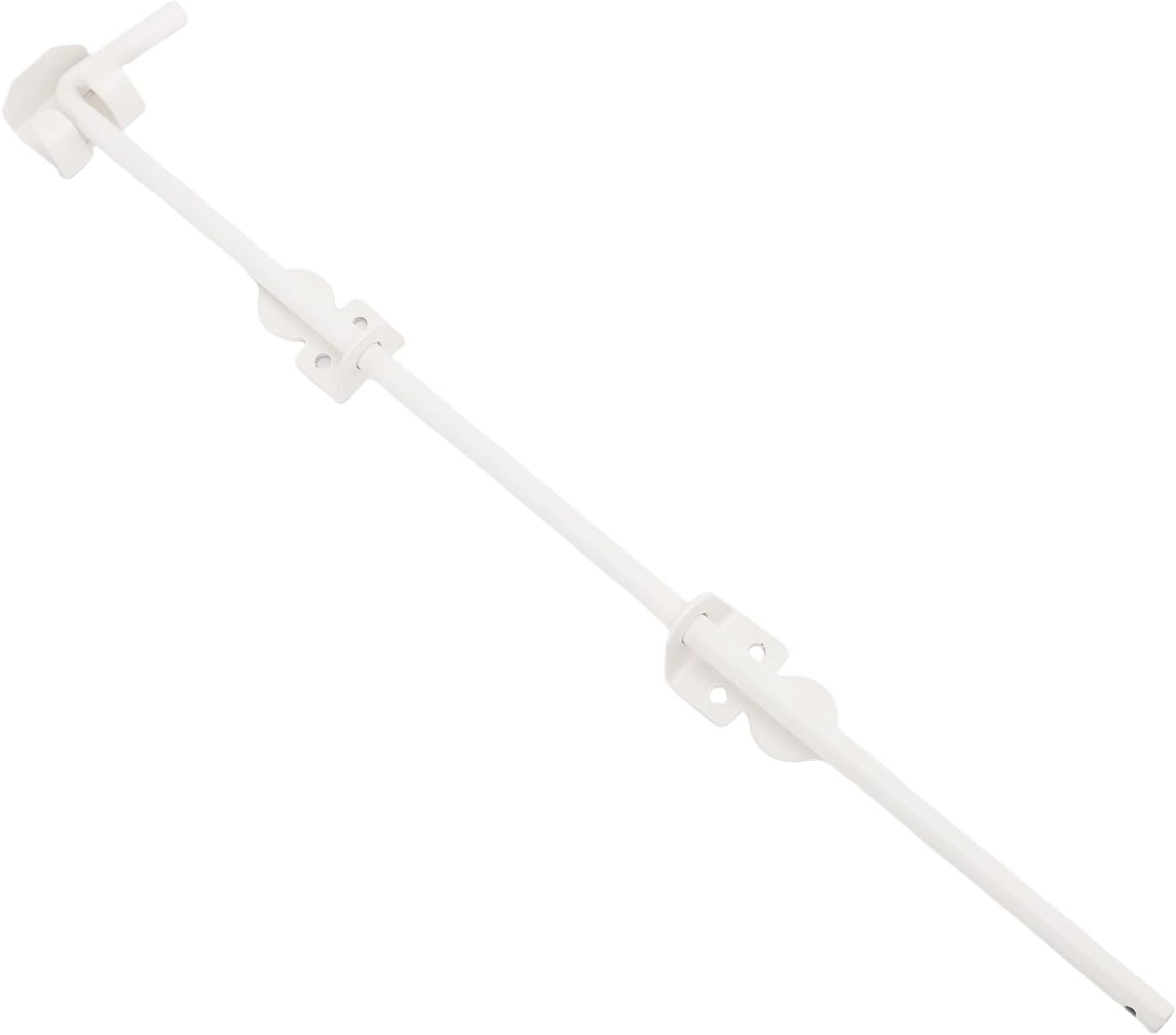 24 Inch Heavy Duty Gate Ground Latch, Alloy Steel Drop Rod with 3 Brackets Screws for Wooden Metal Fence Gate Security