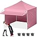 ABCCANOPY 10x10 Pop up Canopy Tent Instant Shelter Commercial Portable Market Canopy with Full Walls & Awnings & Wheeled Bag Bonus 4 Weight Bag