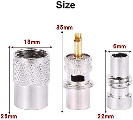 10 Pack UHF/PL-259 Solder Connector Plug with Reducer for RG8x, RG8, RG59, LMR-400, RG-213 Coaxial Coax CableTeflon Material 50ohm Low Loss RFAdapter Compatiable with Ham Radio Antenna
