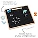 Janod Sweet Cocoon Wooden Alphabet Learning Puzzle with ABC Letters and Chalkboard - Ages 2+ - J04412